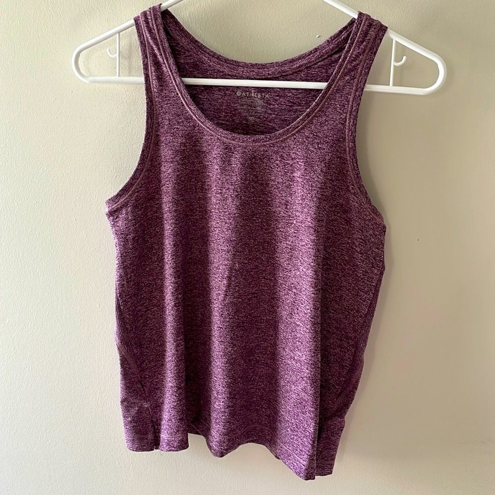 Athleta Uptempo II Tank Size XXS Gently Used Marled purple